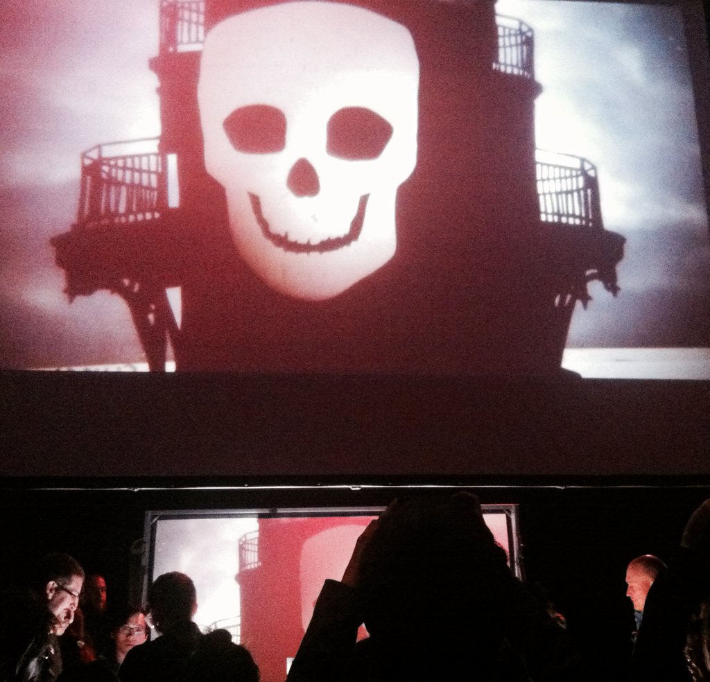Cyber_Citizens's tweet photo. Pic from #Ada/Ava aftershow. Nice chatting to @ManualCinema @edfringe and having a glimpse into their process https://t.co/iA4kSINb0d