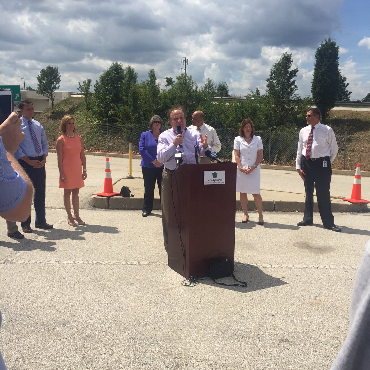 ChesCoCommuter's tweet photo. @SenatorDinniman speaking at #US202 Opening Ceremony. https://t.co/B7qw3zZ4YY