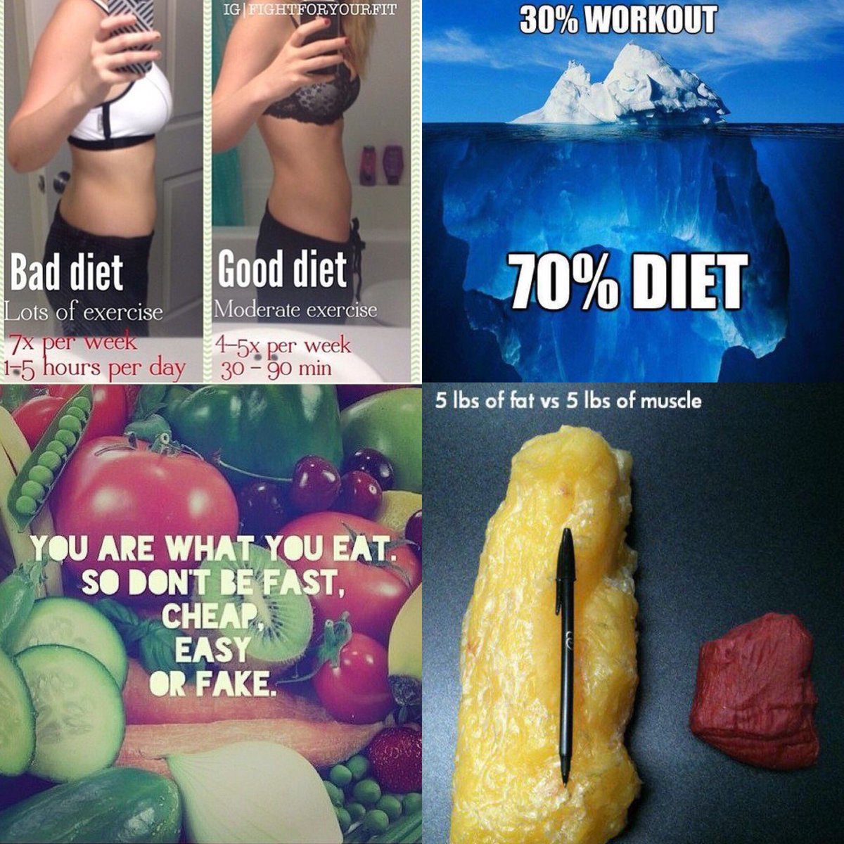 FFIT4_Life's tweet photo. Ever heard the expression you cannot out run a fork?? #eattolive #lifestyle # https://t.co/wfLleHLbhP