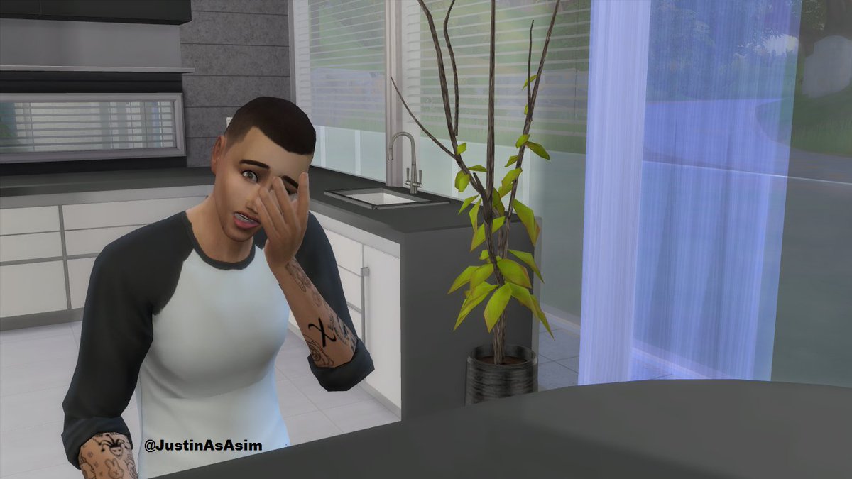 Justin as a sim tweet media