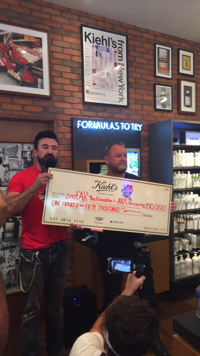 Kiehls's tweet photo. Day 10 on #LifeRide7 and we are going strong in #philly! @amfAR let's #makeaidshistory!! https://t.co/pgVDxEMaRg
