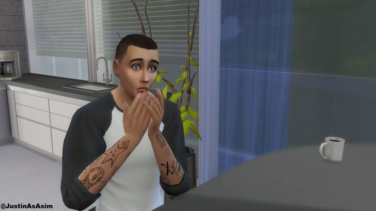 Justin as a sim tweet media