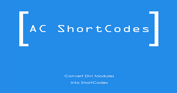 genoq's tweet image. #DiviPlugins - AC ShortCodes Converts a Divi Module into A ShortCode used anywhere buff.ly/2aT29Ys
