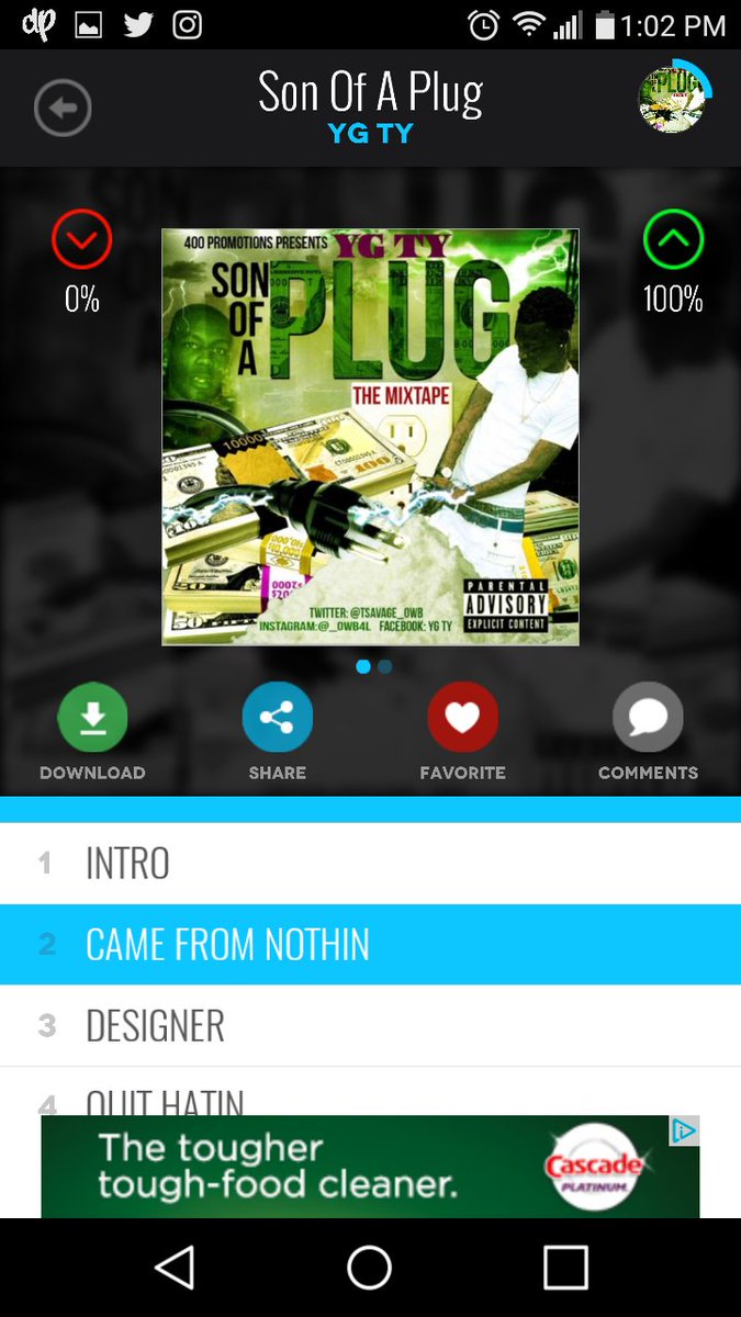 DJTBoo850's tweet photo. I'm Fucking With The Whole Tape💯💯💯 If you don't have it you can also go download it off DatPiff #SonOfAPlug https://t.co/2UCfmSqSEs