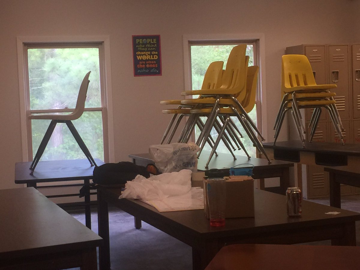 MrTMath's tweet photo. @FASTK8Charter Still adjusting desks to be just right but have the most important poster up https://t.co/x3lz2vGQch