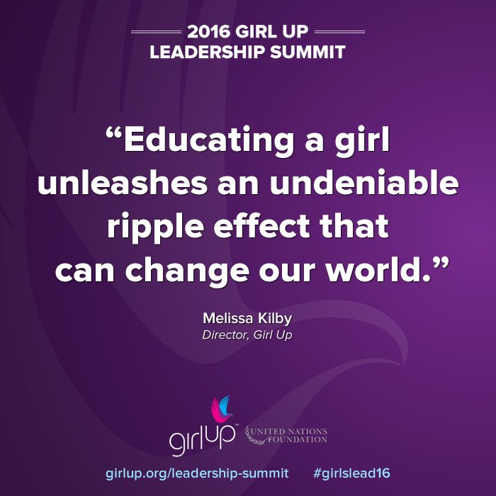 GirlUp's tweet photo. A5: We help lift girls up by giving them the tools they need to succeed, like access to #education. #YouthDay https://t.co/Co7KQdu1Ti
