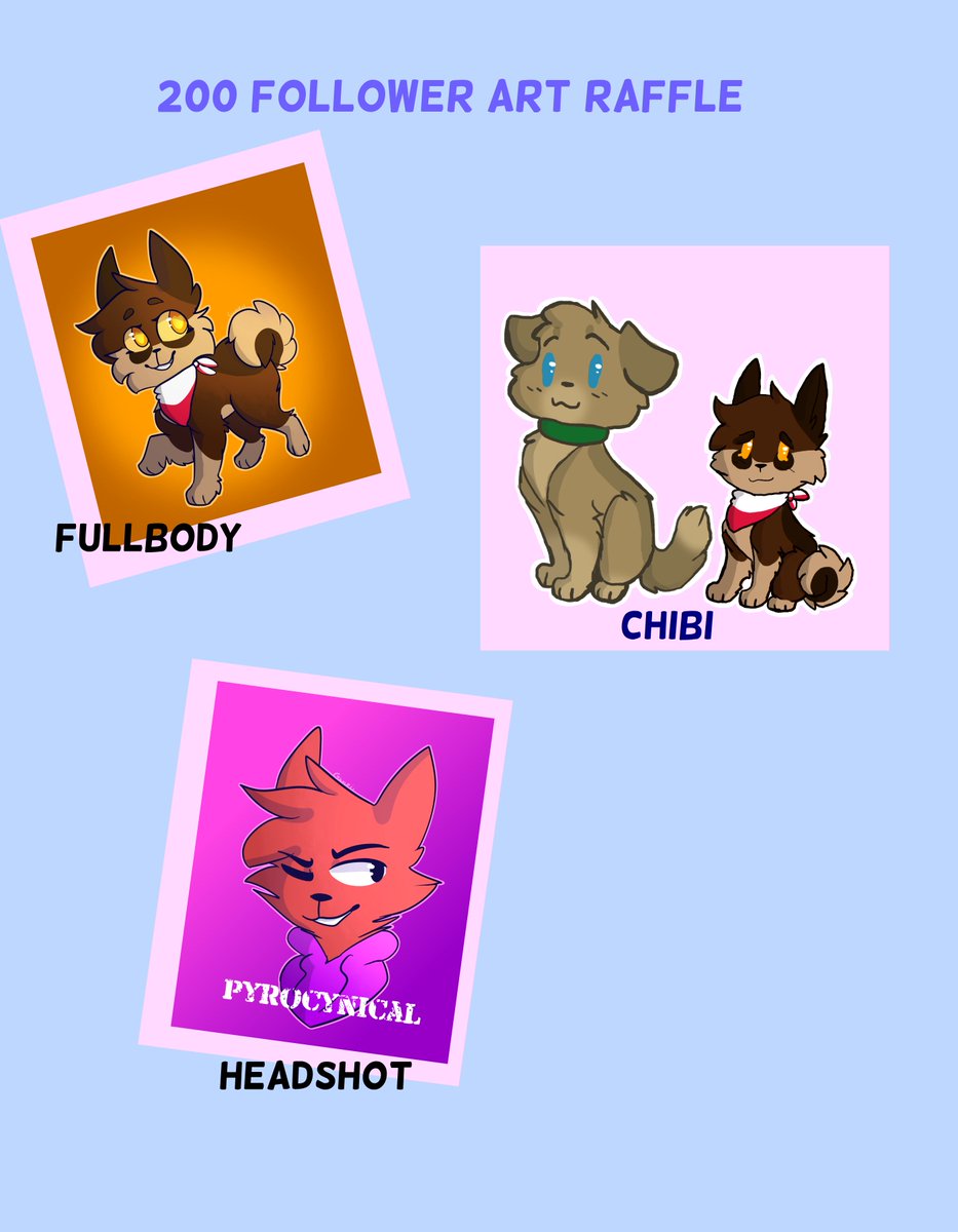 GuacuGwazii's tweet photo. RT to enter the 200 follower art raffle. I will be choosing five winners tomorrow https://t.co/2oMr0jWaQ5