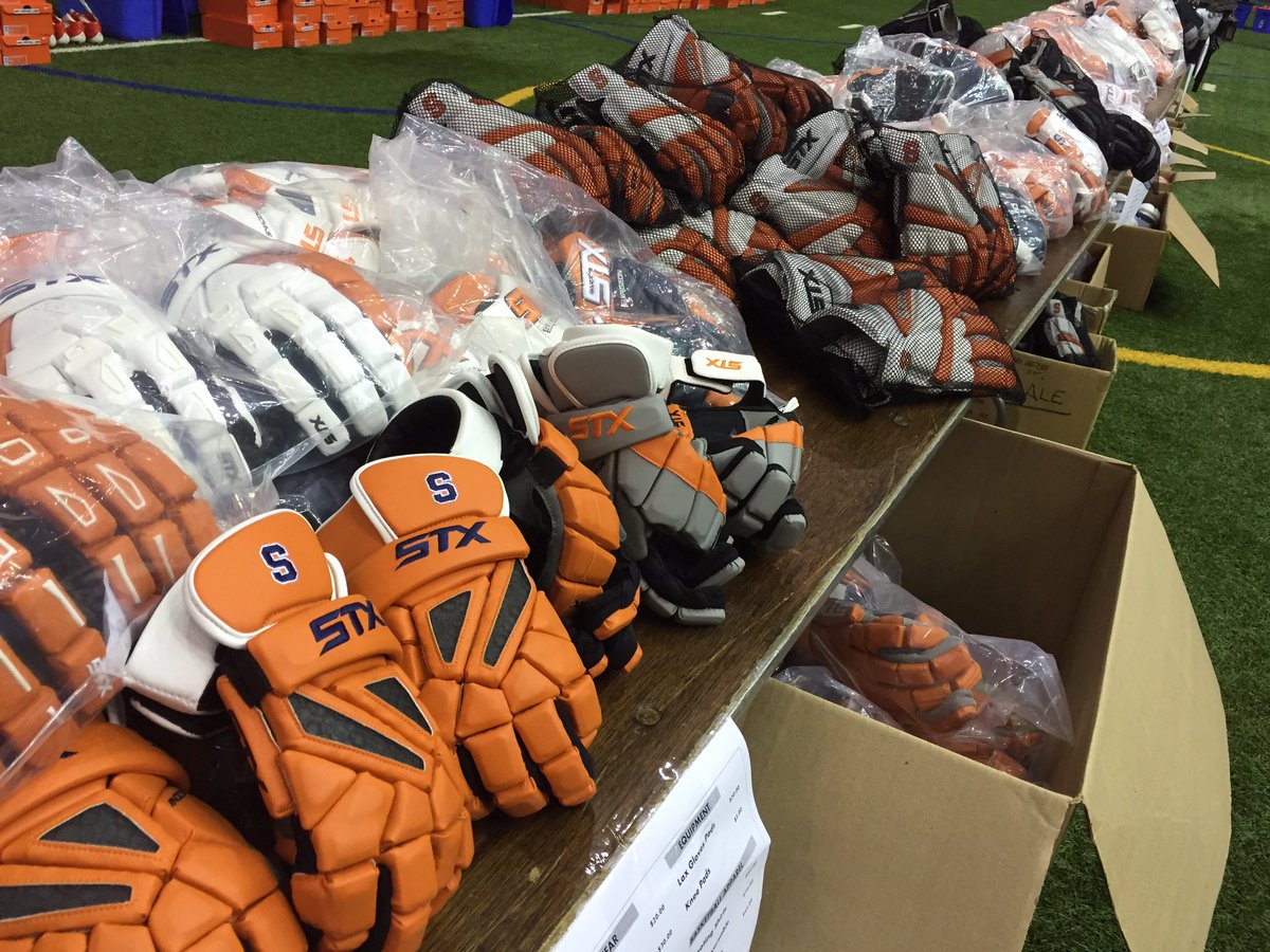 CuseMLAX's tweet photo. Lacrosse jerseys &amp; equipment among the items at the 'Cuse Yard Sale, Saturday 10-2 at Manley Field House https://t.co/d5kf9BuwaK