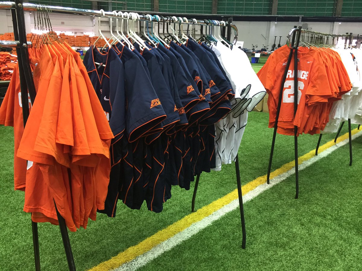CuseMLAX's tweet photo. Lacrosse jerseys &amp; equipment among the items at the 'Cuse Yard Sale, Saturday 10-2 at Manley Field House https://t.co/d5kf9BuwaK