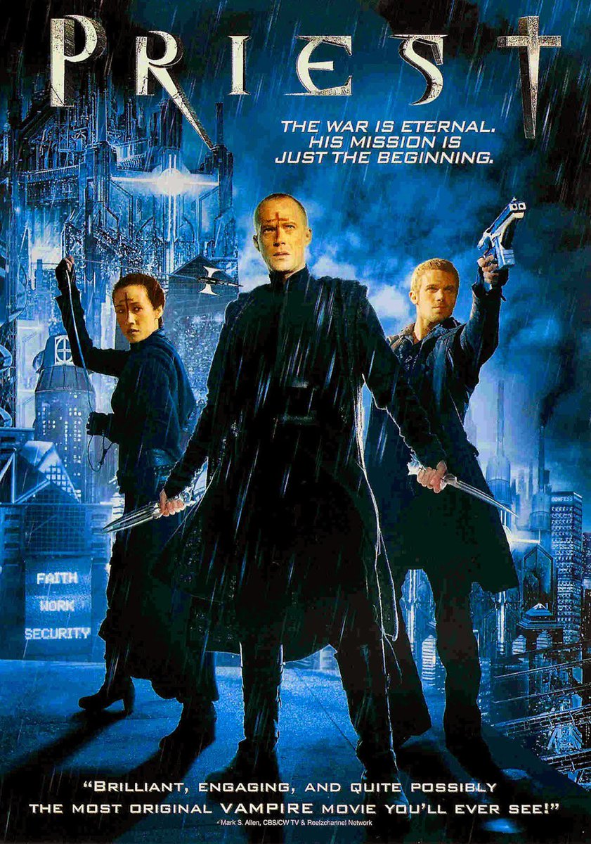 DTLPodcast's tweet photo. https://t.co/m05rWyHIgY: "Priest" (2011) episode is up. #A #Vampocalypse #NiceScenesBadActing #DTLPodcast #B https://t.co/sJesKKFSKU
