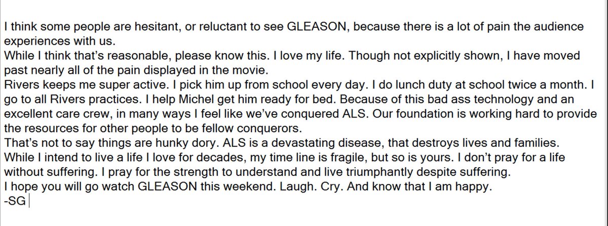 SteveGleason's tweet photo. I think people want to go see @gleasonmovie this weekend, but are a bit hesitant. I have this message for them:
-SG https://t.co/uiCyWT9Lzo