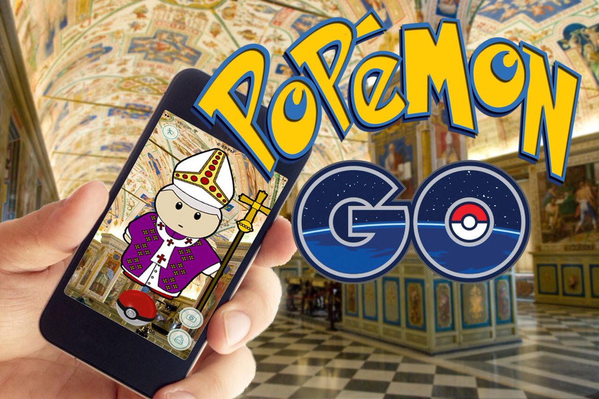 PokemonGoPart2's tweet photo. https://t.co/wCQDJybox1

Suggestion via GiannaB 

#pokemongosequels #pokemongo #pokemon #popemon #pope #vatican https://t.co/DesvYFwDFf