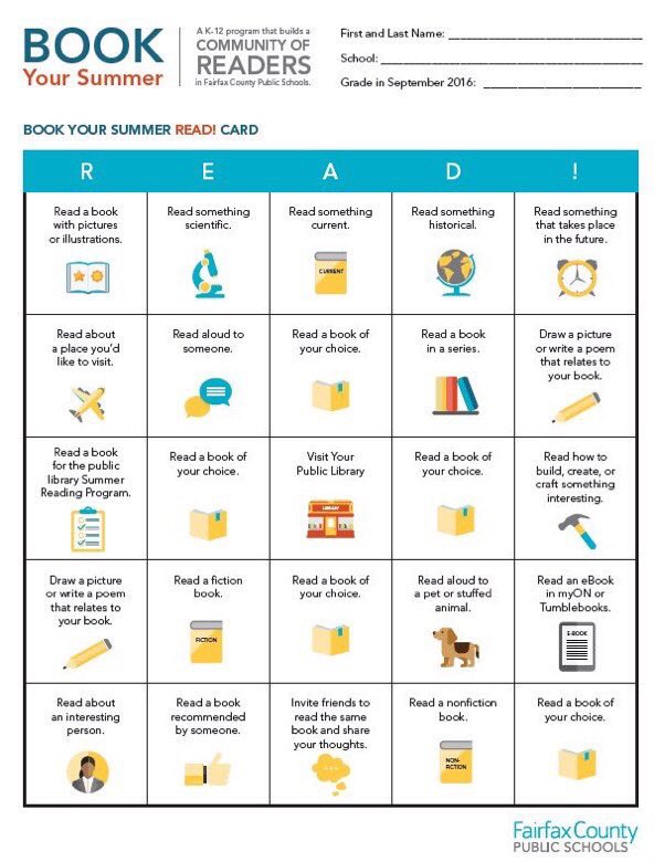 WoodburnES's tweet photo. Book Your Summer- have you completed your card? https://t.co/OjzjlThfDw