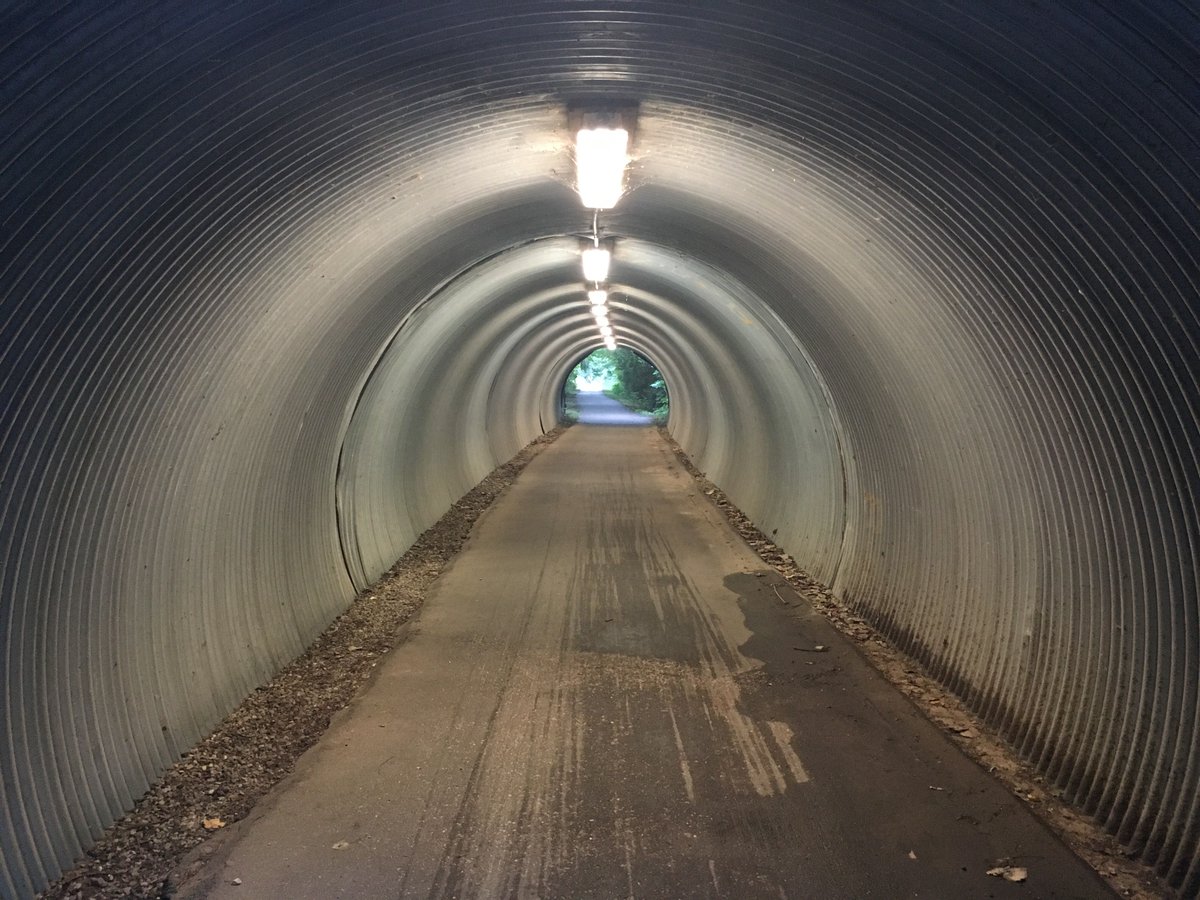 MittenStatePro's tweet photo. Ominous tunnel on the wheel way. #lmbtours #shorelinewest #mibicyclists https://t.co/qaC1ThOdOU
