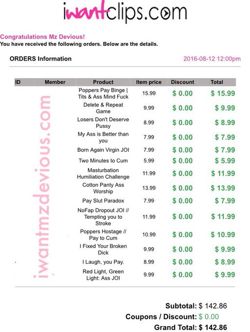 That's hot. Good boy, keep  spending. Follow suit, fellas. @iWantClips #findom #greedybrat https://t<a href="/tag/findom"class="tags"><span>#findom</span></a><a href="/tag/greedybrat"class="tags"><span>#greedybrat</span></a>