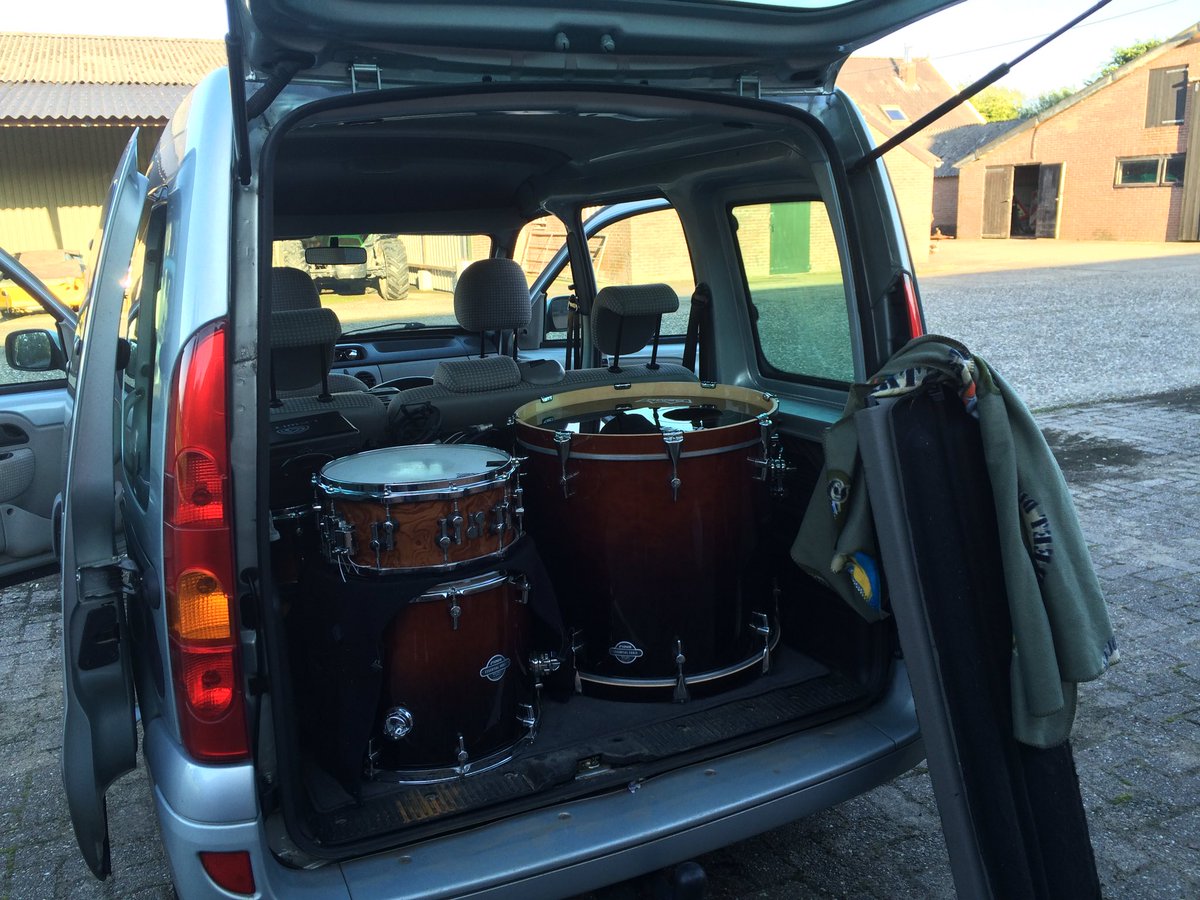 Loaded car! This weekend rehearsals in Sittard with Maas&amp;Meesters and beers with Bas Maas.