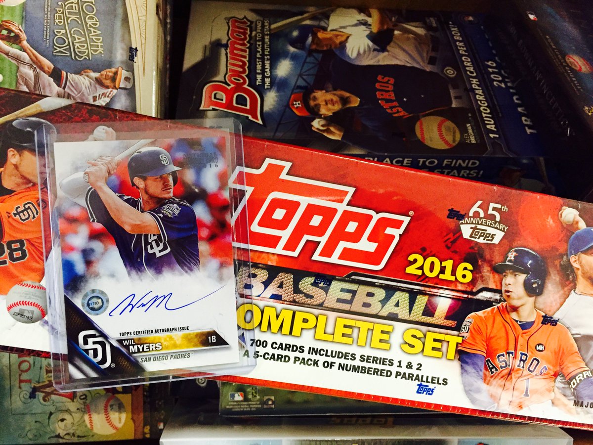 MLBNetwork's tweet photo. We want you to have a card for #BaseballCardDay tomorrow! RT for a chance at an autographed @wilmyers @toppscards! https://t.co/AzEba67jyB
