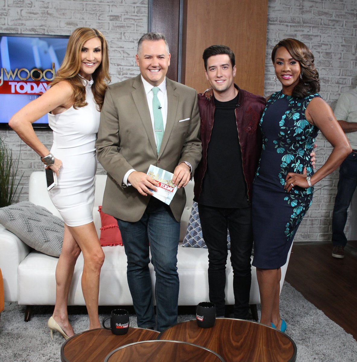 So great having <a href="/1LoganHenderson/">L̶O̶G̶A̶N̶</a> join us today!! Watch him on #HTL > hollywoodtodaylive.com