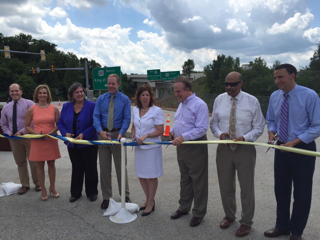 C_J_Williams's tweet photo. @mcmahonassoc congrats #US202 project partners at ribbon cutting today @ChescoGovt @PennDOTNews @ChesCoCommuter https://t.co/xrgpdrzm87
