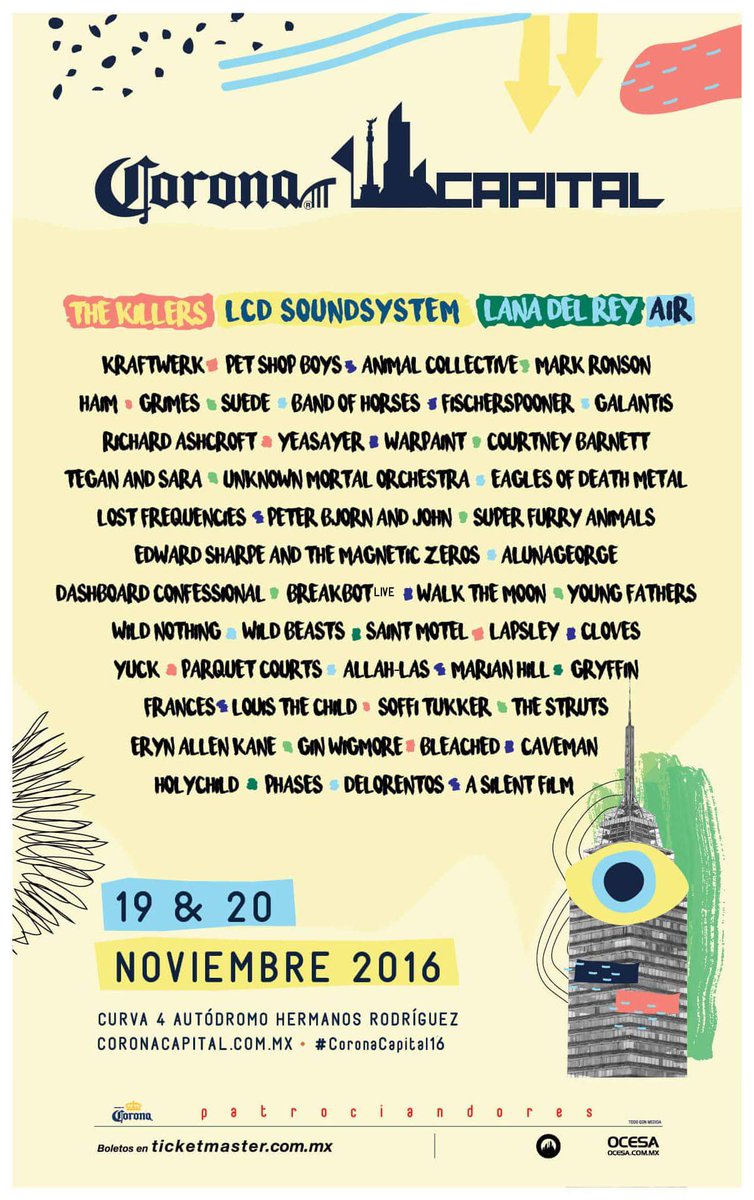 world_ravers's tweet photo. ¡Ya hay cartel para el Festival Corona Capital! 😱
RT si quieren boletos https://t.co/jUGWPLLUwI