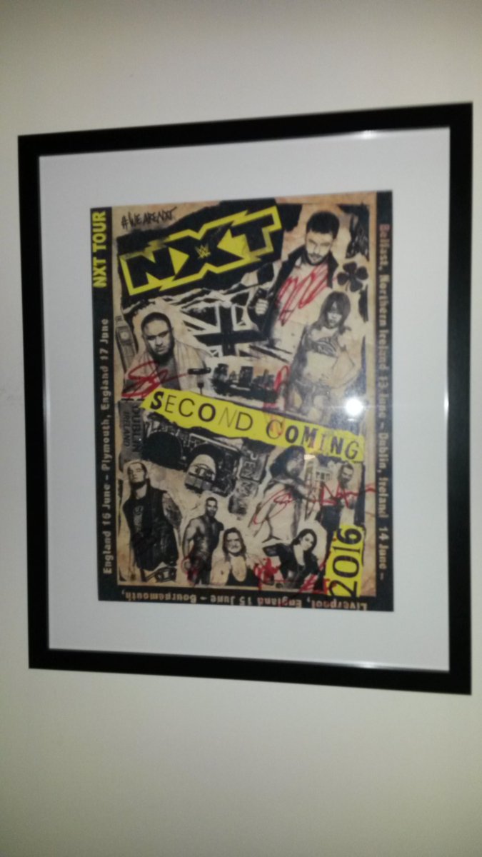 My signed NXT poster is framed on my wall now. <a href="/WWENXT/">WWE NXT</a> <a href="/WWEShop/">WWEShop.com</a>