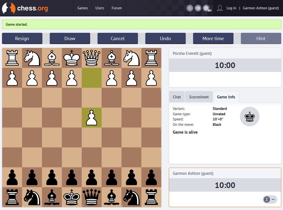 wwwchessorg's tweet photo. We have changed the way the chess clocks start - newly, it starts after the first black's move (it is more fair). https://t.co/yA1NIRtpqc