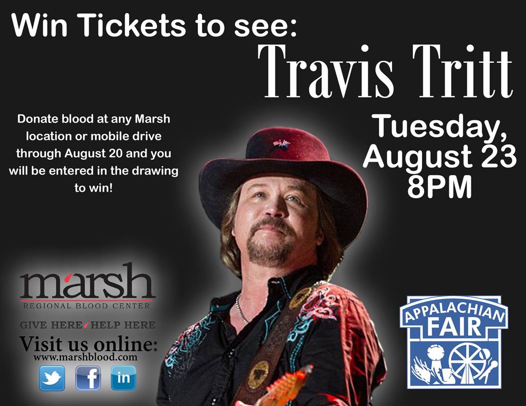 Glad to partner w/<a href="/THE_WXBQ_RABBIT/">The WXBQ Rabbit</a> &amp; @appalachianfair to bring a county music legend to the Tri-Cities <a href="/Travistritt/">Travis Tritt</a>