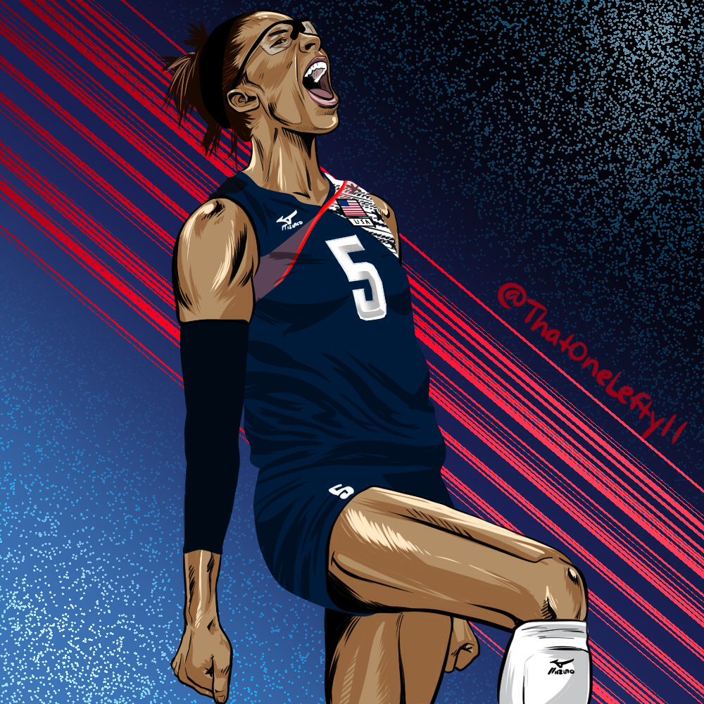 ThatOneLefty11's tweet photo. Can't beat the combination of passion, hard work, and pure talent. @RADAMSS @usavolleyball #USAVwnt #Rio2016 https://t.co/ISUG6eWJtd
