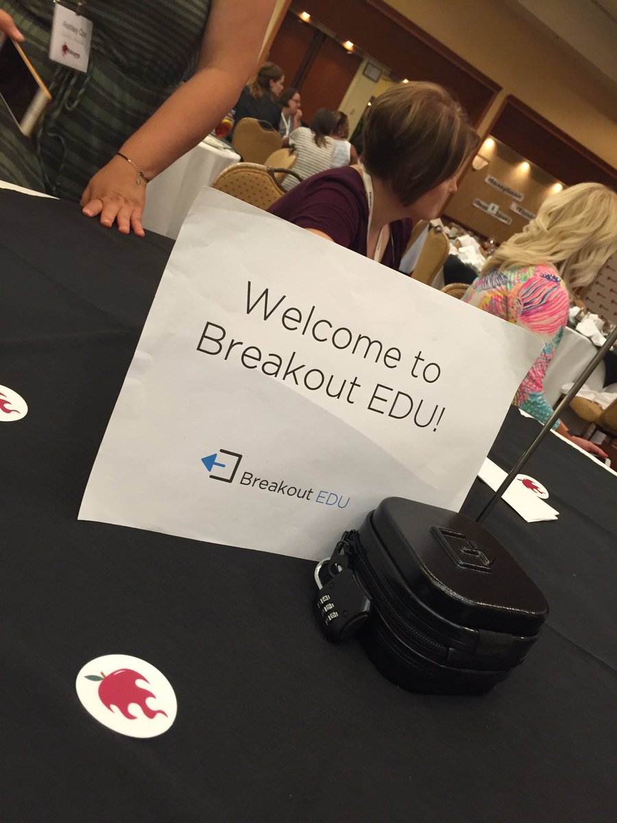 txeduchat's tweet photo. BreakoutEDU competition with fellow #edcamp organizers at #edcampDallasLS #txeduchat #txeducamp https://t.co/wXOkF1j59K