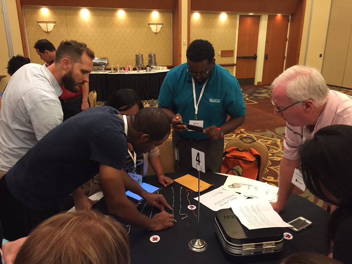 txeduchat's tweet photo. BreakoutEDU competition with fellow #edcamp organizers at #edcampDallasLS #txeduchat #txeducamp https://t.co/wXOkF1j59K