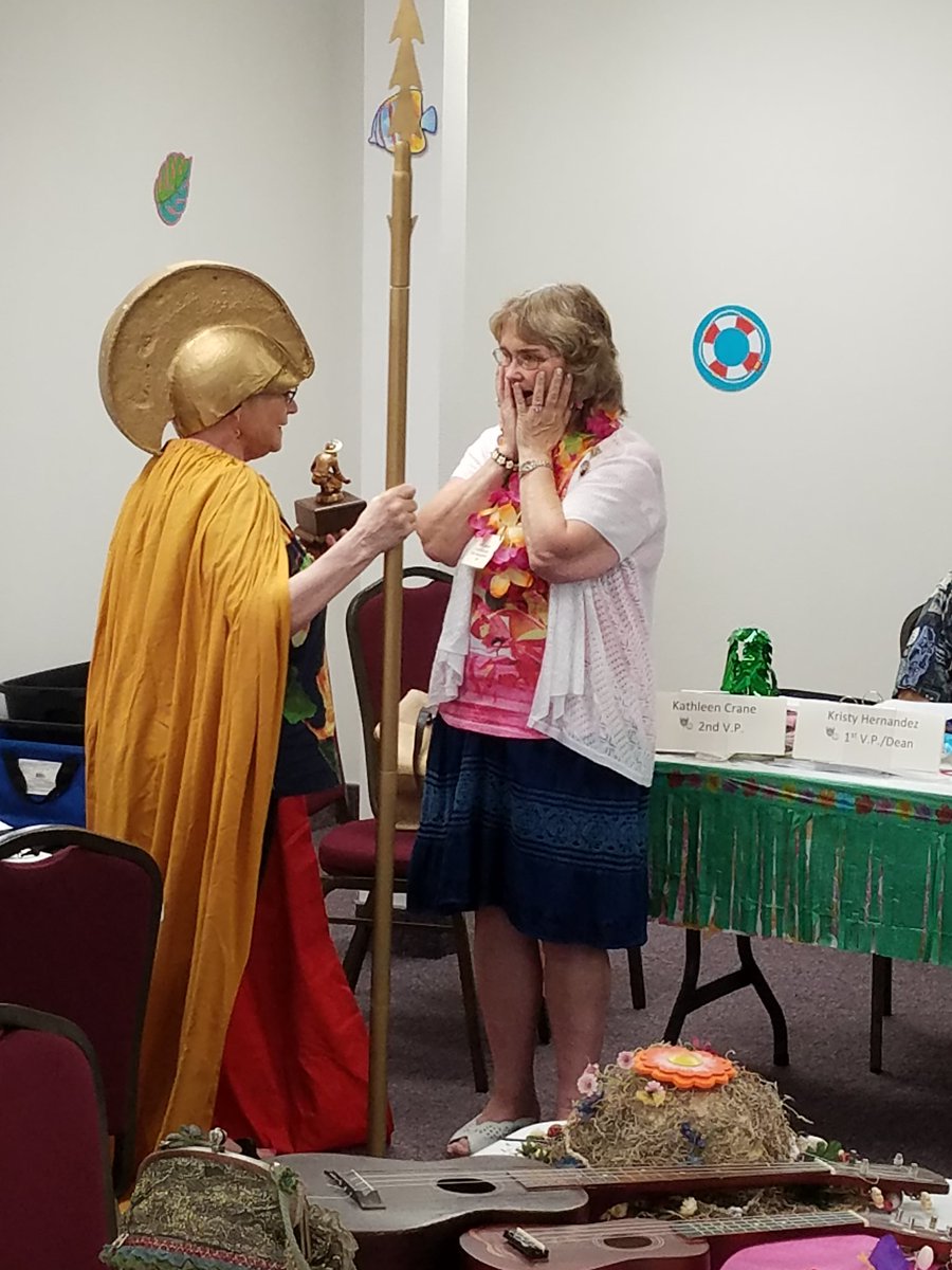 DoriCFWC's tweet photo. Getting the miners trophy at #GFWC #CFWC2016 #sutterdistrict https://t.co/De3uI1ICoh