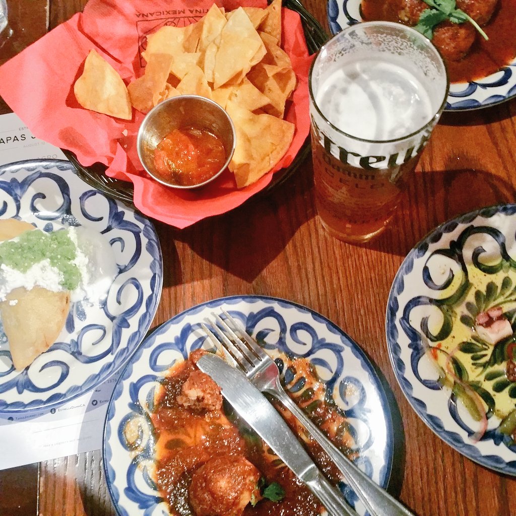 A food fiesta at <a href="/Milagro_Cantina/">Milagro Cantina</a>. Stop numero dos tonight. #TapasJourney