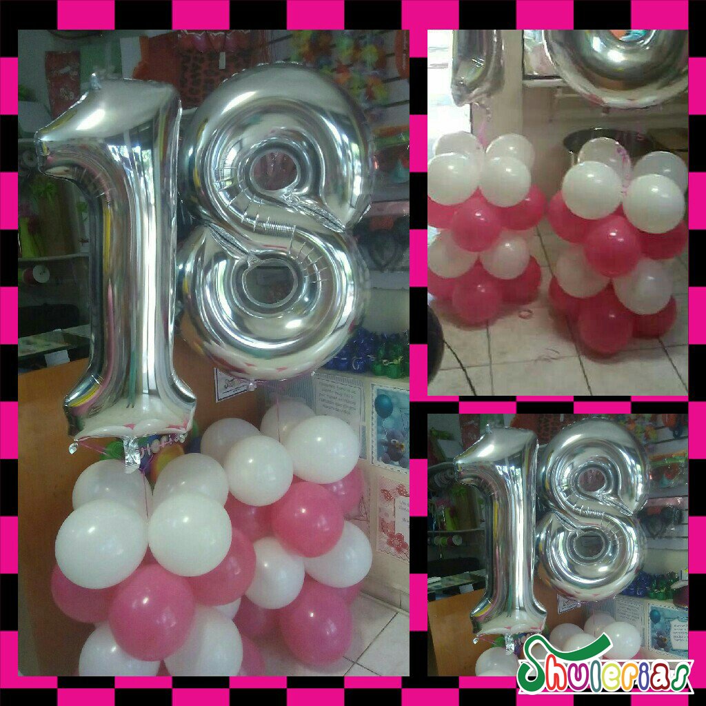 Shulerias's tweet photo. #Globos! Dulces 18 #Shulerias #fiestas #eventos #helio #globosdenumeros https://t.co/e8kvaJUhlo