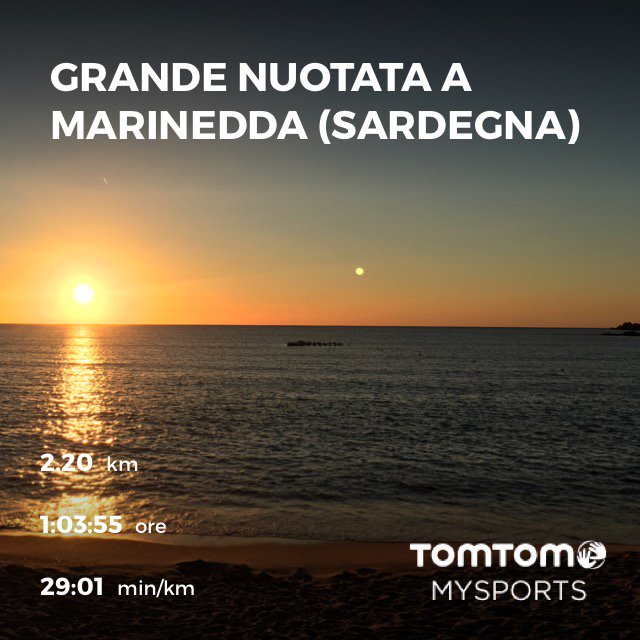 JackMandelli's tweet photo. Dai un'occhiata alla mia nuotata di 2.20 km il 12 ago, https://t.co/TGONf8t1oq #TomTom #MySports https://t.co/E4sCYrjvKu