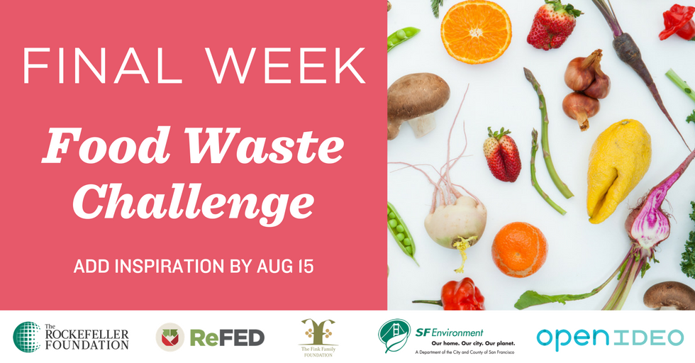 Only 4 days left to join a global collaboration tackling #foodwaste! Jump in w/inspiration: ideo.to/3mTwFl