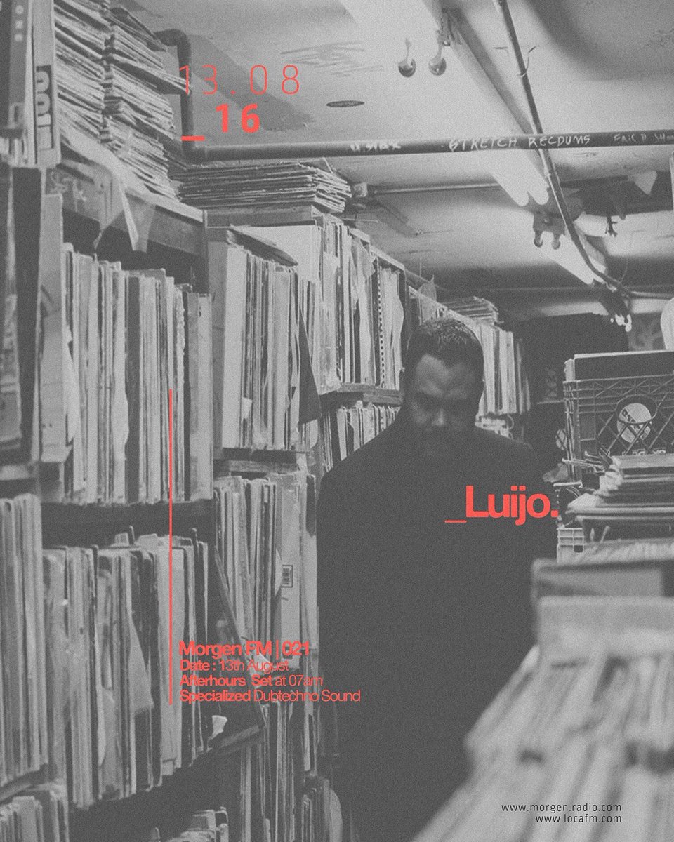morgen_fm's tweet photo. @locafm Afterhours | Amanece con el mejor sonido #dubtechno, Todos los Sabados a las 07am.| @FranAlvarez81 @MixCult https://t.co/ivdo0NFKkE