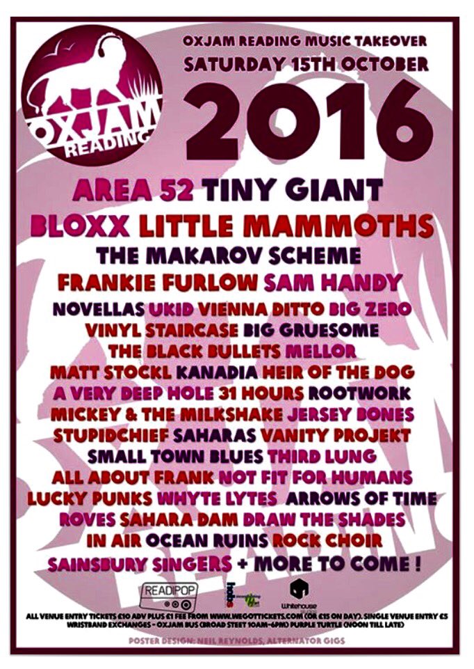 DrawTheShadesUK's tweet photo. Can't wait for this 😁 #Oxjam #DTS #rgbands #rguk #bands @OxjamReading https://t.co/Vq3D9xE0eD