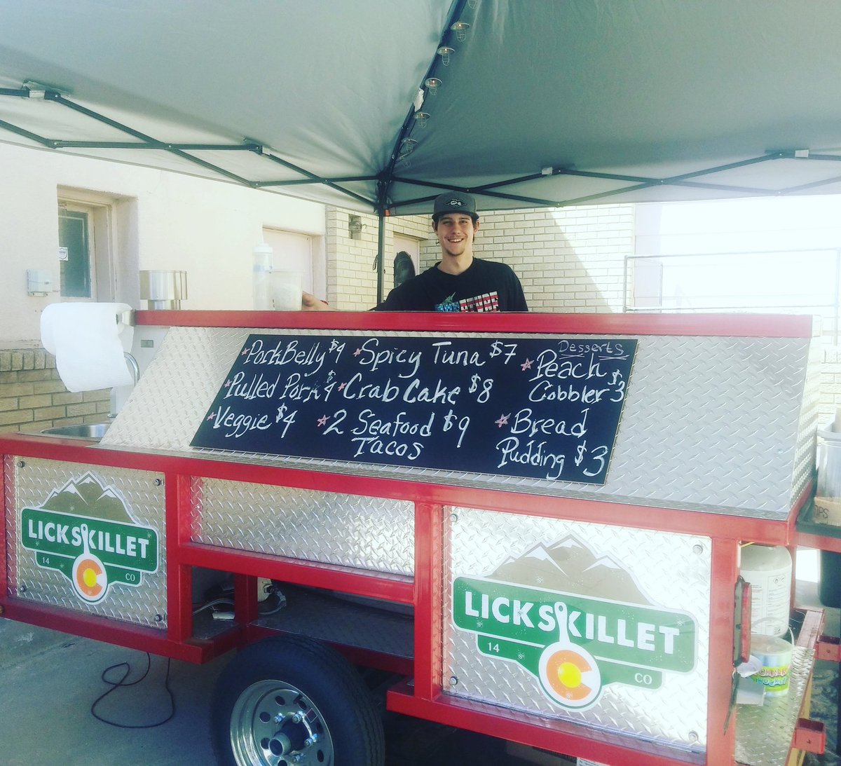 corndoggies_'s tweet photo. This weekend our new Lickskillet cart is at the VIP lounge at NewWestFest! Find us next by the Mountain Ave stage! https://t.co/2WuvgUeUCK