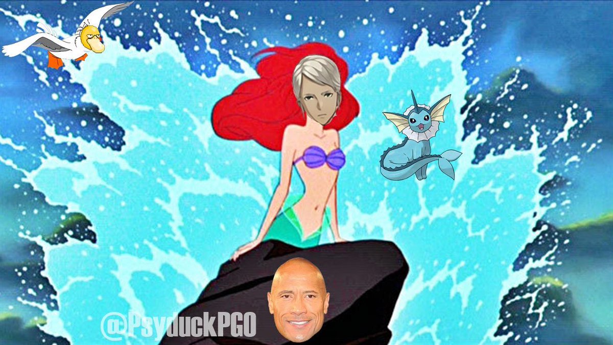 VaporeonPGO's tweet photo. gais, mom @BlancheLeader is lying. she's a mermaid, and im her son @MissingnoPGO @AlolanNinetails https://t.co/v5GDK4YCtB