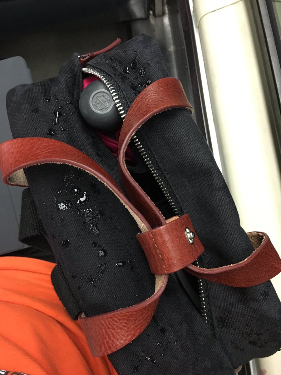theretz's tweet photo. My @toffeecases bag and @bluntumbrellas umbrella are all I need to stay dry on days like today https://t.co/0S31bxLI05