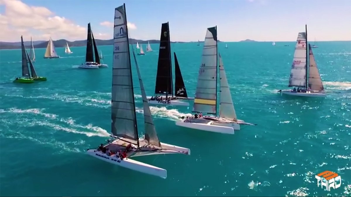 QLDWhitsundays's tweet photo. Video: Aerial footage of Airlie Beach Race Week https://t.co/MinVeuUWAn #whitsundays #sailing https://t.co/D3ofdJId97