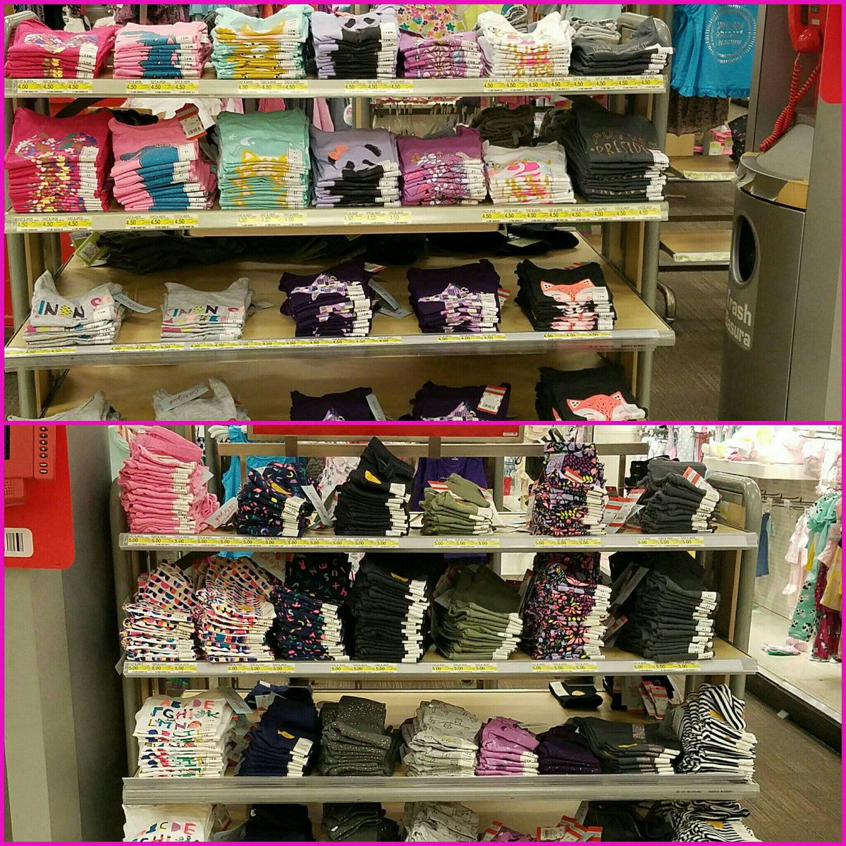 MarcellaSaenz's tweet photo. Reset tables in Infants yesterday all new Cat &amp; Jack #T0771 @vsmcnabb0771 @WhitneyHernan20  @Armando21065028 https://t.co/pRknlNCbHQ