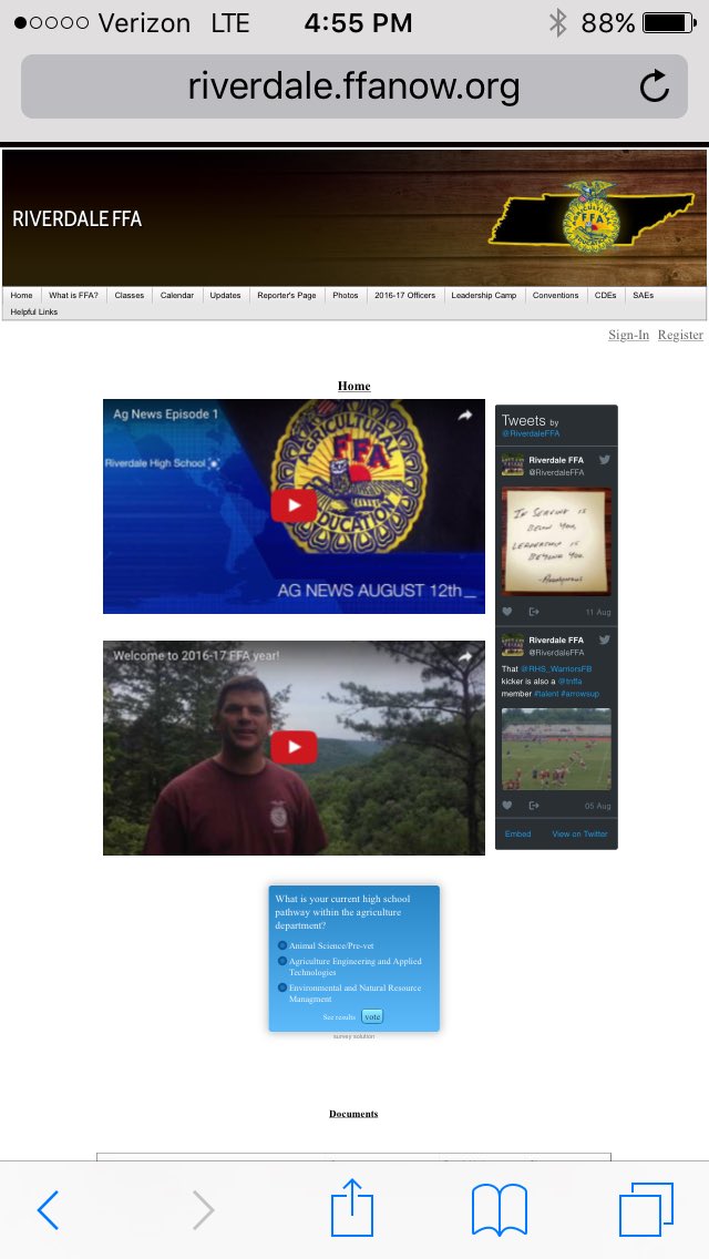 RiverdaleFFA's tweet image. If you haven&apos;t checked our chapter website this week, then you are missing out @tnffa @NationalFFA #firstweekdone