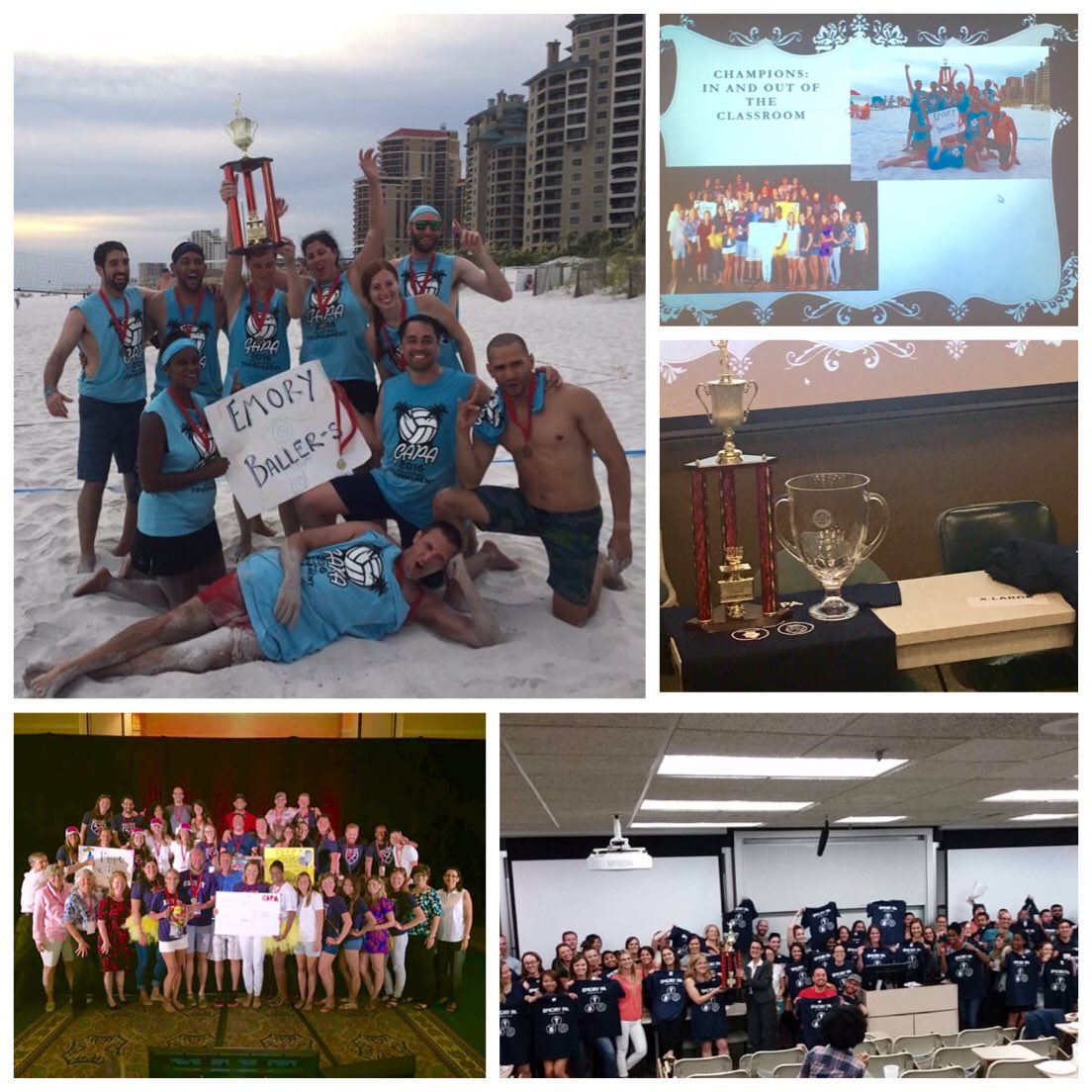 EmoryPASOM's tweet photo. Emory PA program celebrates double win for 2016 #GAPA Challenge bowl & Volleyball @baldheadted @EmoryMedicine https://t.co/954jxeMgEi