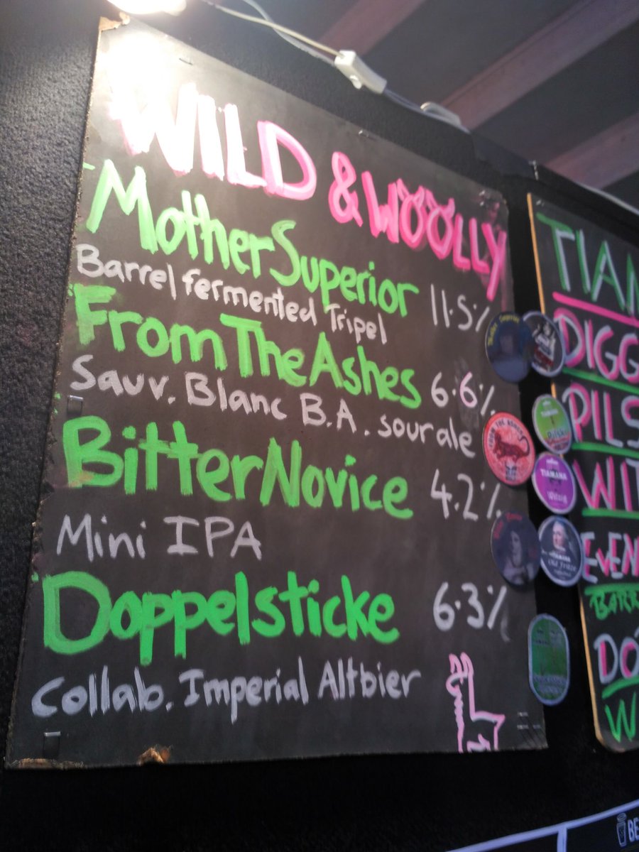 The W&amp;W lineup. From the Ashes BA sour ale WILL sell out today, but we'll make sure to save some for the 2nd session