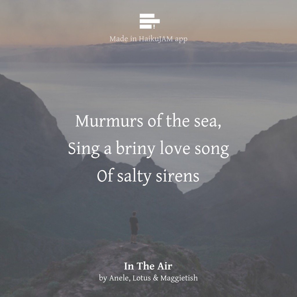 LotusVele's tweet photo. #InTheAir by Anele, Lotus &amp; Maggietish in @haikujam

let's jam on https://t.co/klhELiXi2l https://t.co/dwp2sHhsz6