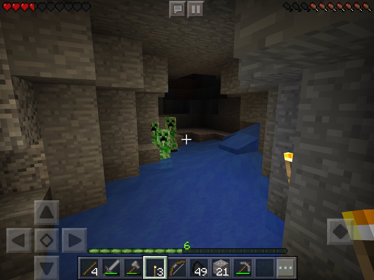 Pixelgamer2's tweet photo. When I was going to a cave I said f### creepers and this is what I found..... https://t.co/VpPaPbYul8