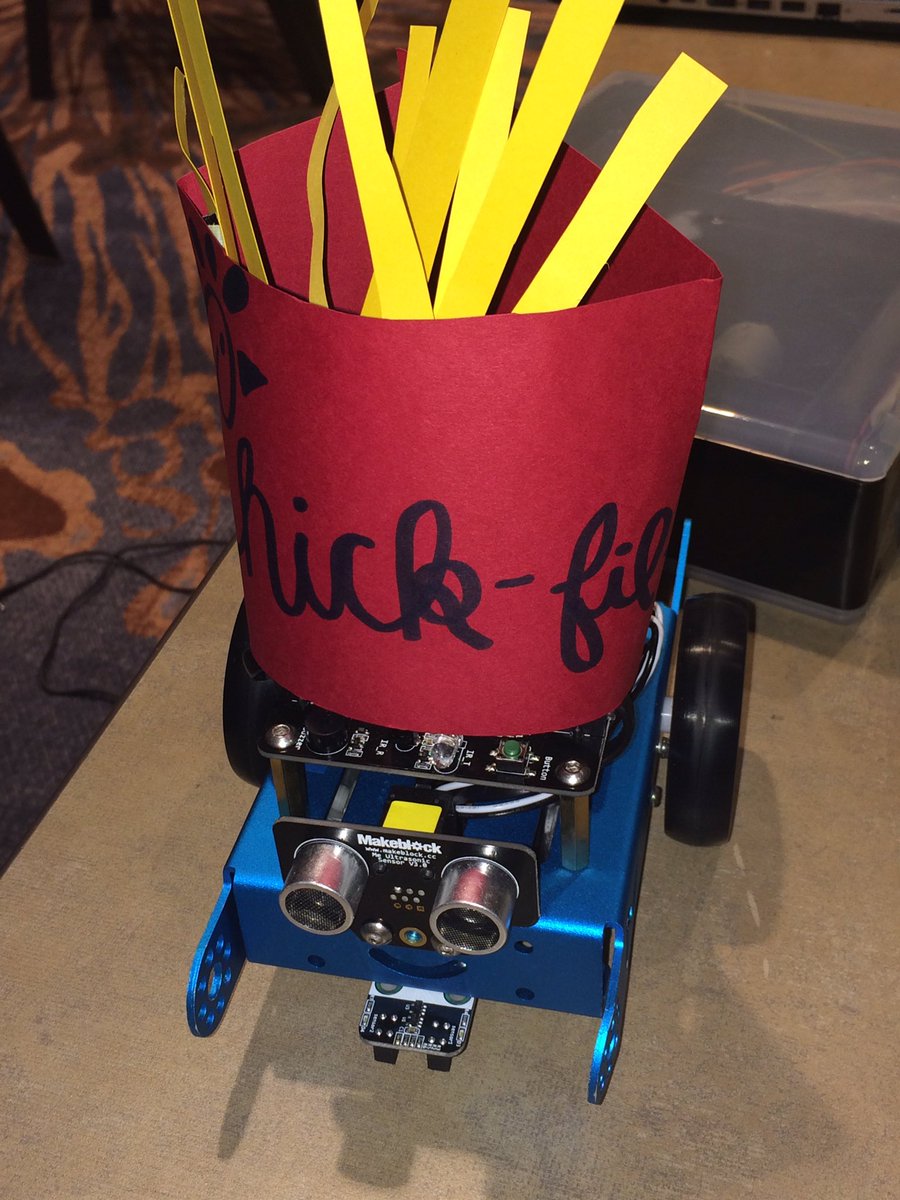 cloteelang's tweet image. Honor to judge @BDPA HighSchool competition today: Use robotics to sell @chickfila fries. #STEMmentor #BDPAConnect16