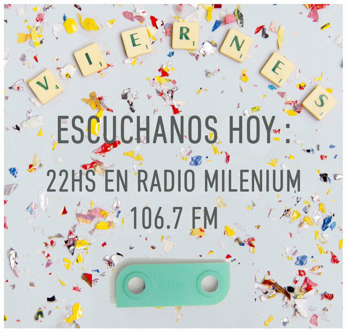 ikitoi's tweet photo. ➡¡Hoy podes escucharnos en Radio Millenium! 📻 🎬 #106.7 #radiomillenium #FM https://t.co/QAQ8844raL
