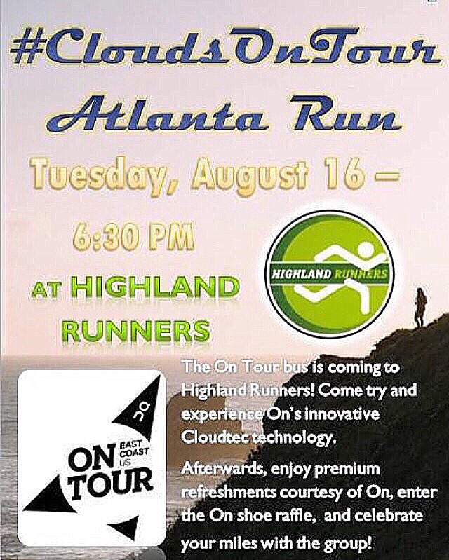 #Cloudsontour bus arriving next Tuesday, 8/16 <a href="/highlandrunners/">Highland Runners</a>!
RSVP required on our facebook event's page!